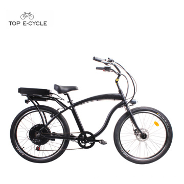 S1 enduro quadro de alumínio cubo traseiro motor elétrico beach cruiser bicicletas / ebike
